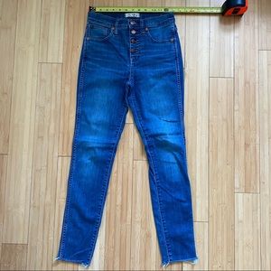MADEWELL 10” HIGH RISE SKINNY SZ 26